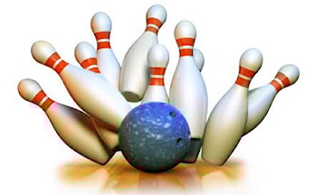 Bowling og pizza
